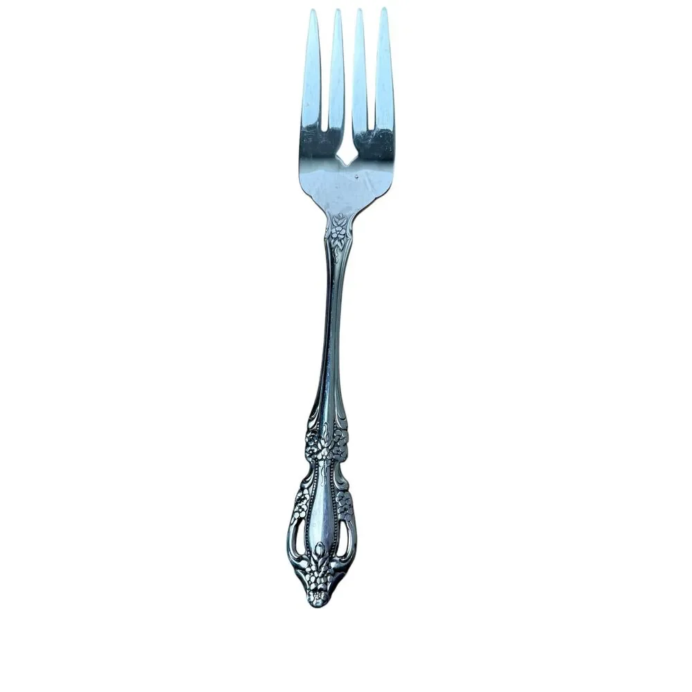 Oneida Serving Fork Raphael‎ Stainless Distinction Flatware Vintage Silverware